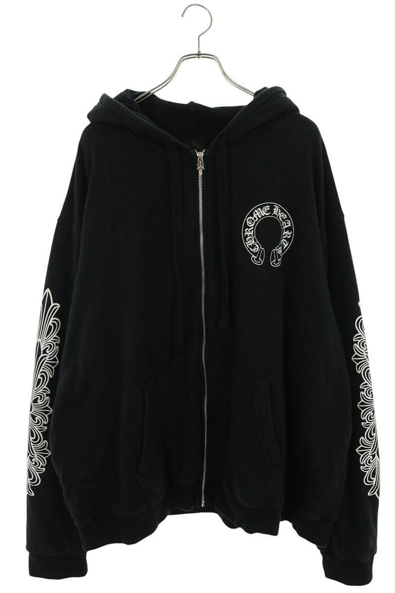 Chrome Hearts Floral Horseshoe Print Thermal Zip Size XXL