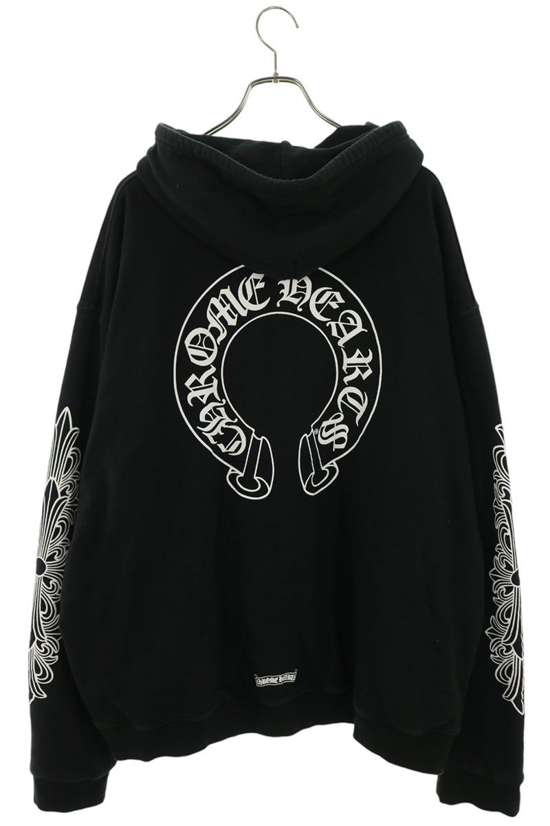 Chrome Hearts Floral Horseshoe Print Thermal Zip Size XXL