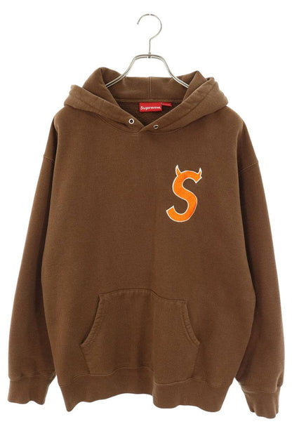 SUPREME 22AW Devil S Logo Hoodie Brown Size L