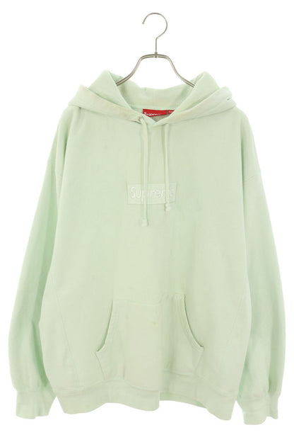 SUPREME Box Logo Hoodie Green Size XL
