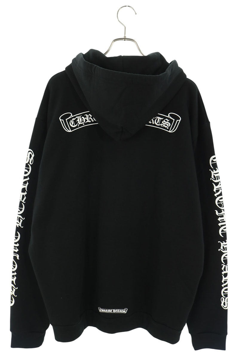 Chrome Hearts Back Label Logo Print Hoodie White XL Size XL