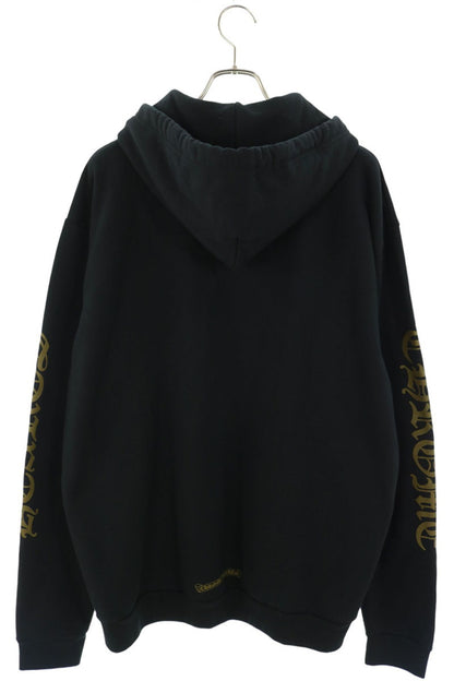 Chrome Hearts Sleeve Logo Print Hoodie Black Khaki Size L