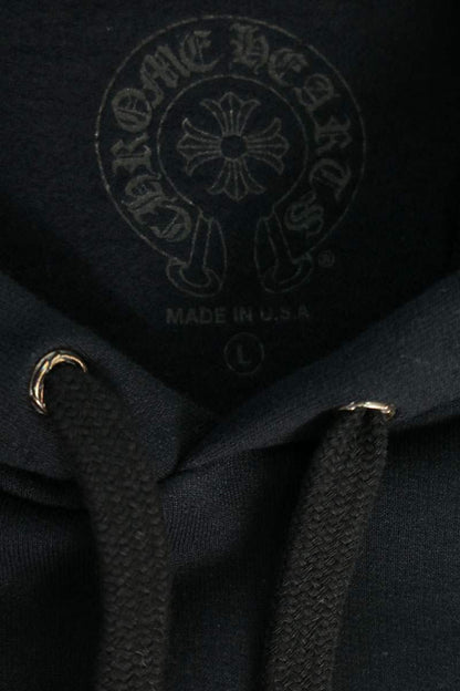 Chrome Hearts Sleeve Logo Print Hoodie Black Khaki Size L