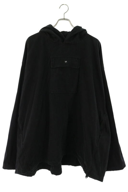 GAP Sateen Anorak Hoodie Black Size L