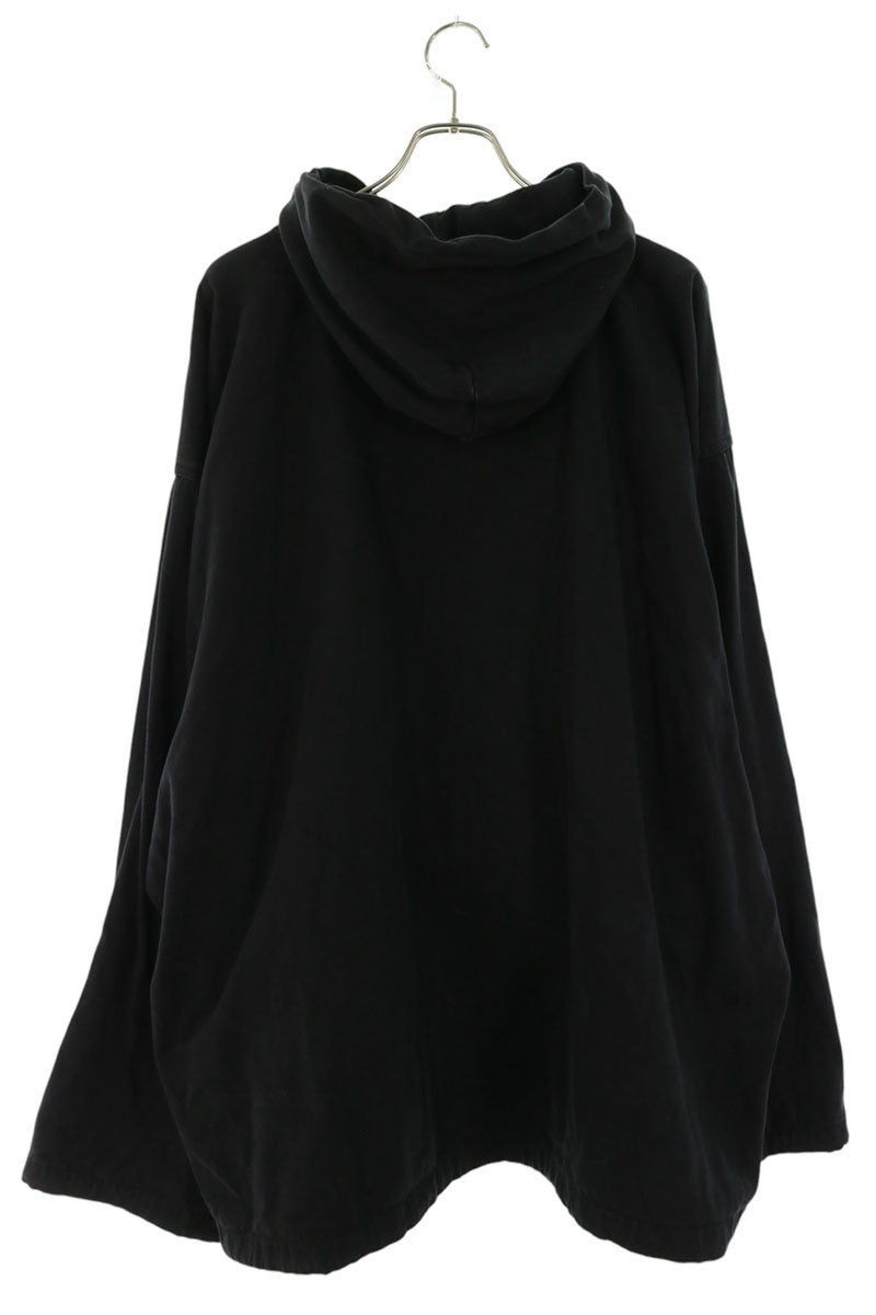 GAP Sateen Anorak Hoodie Black Size L