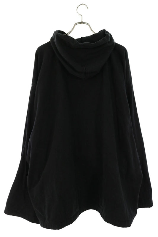 GAP Sateen Anorak Hoodie Black Size L