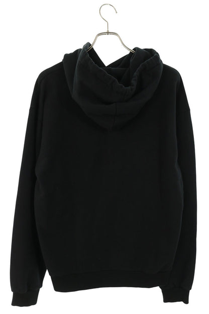 CELINE 38AW Cotton Text Print Hoodie Black Size S