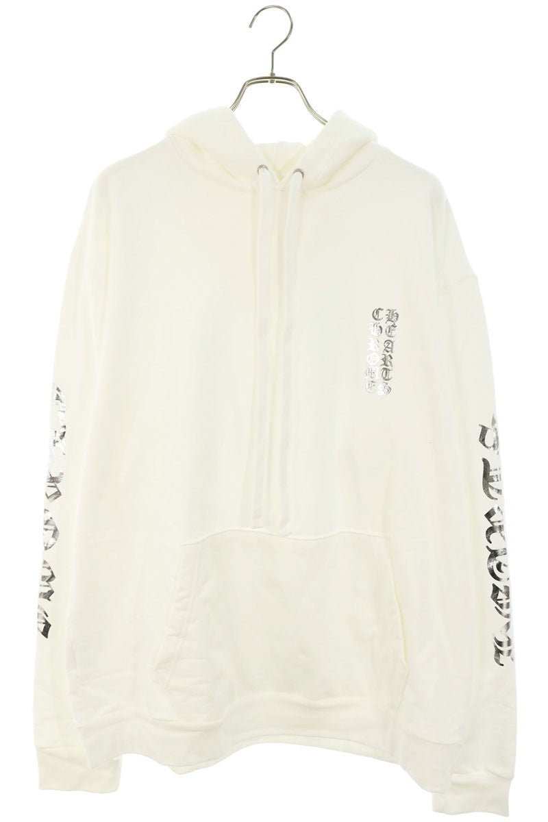 Chrome Hearts SWTSHRT HD PLVR Sleeve Hoodie White Size XL