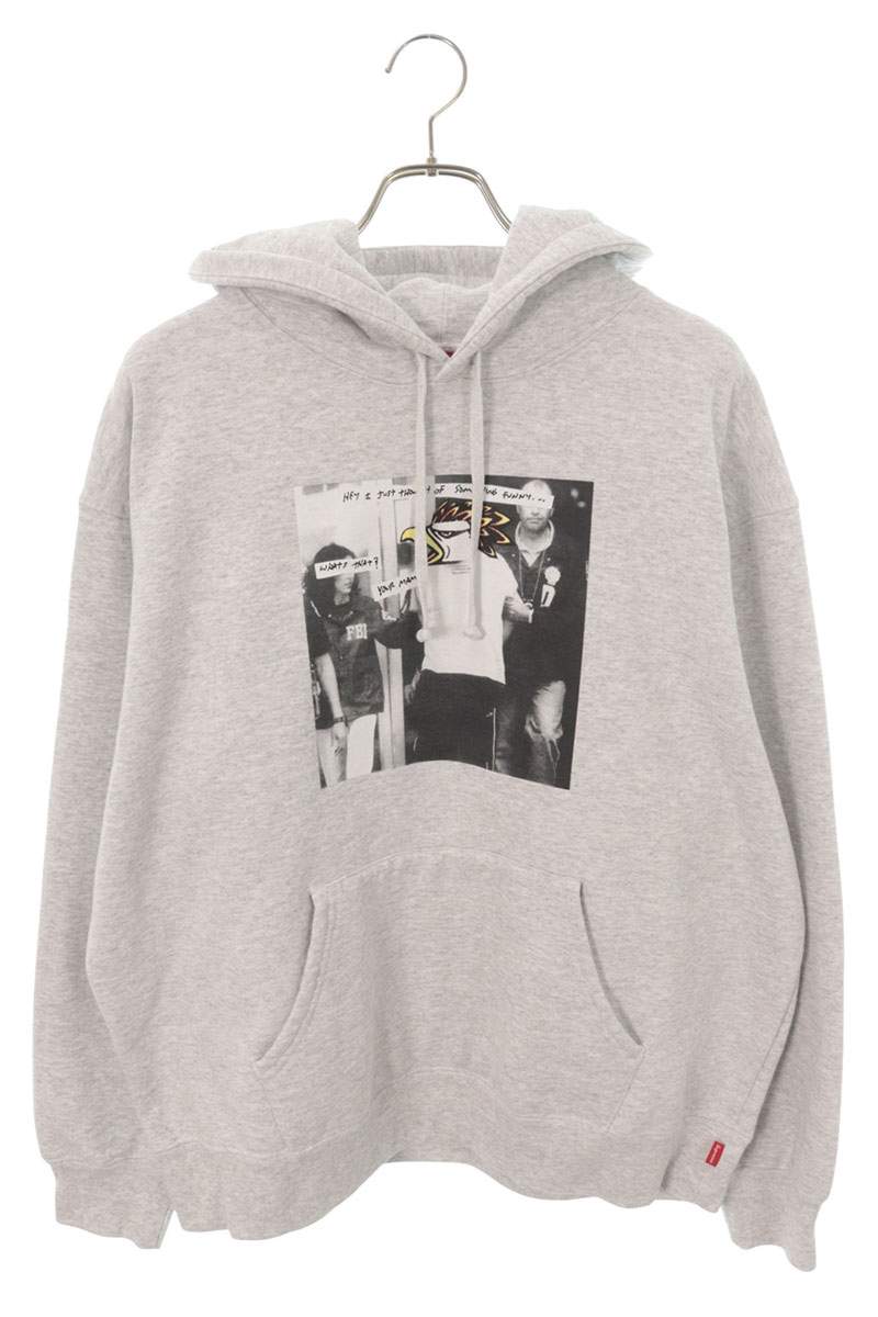 SUPREME 25AW ANTI HERO Hooded Sweatshirt Gray Size L