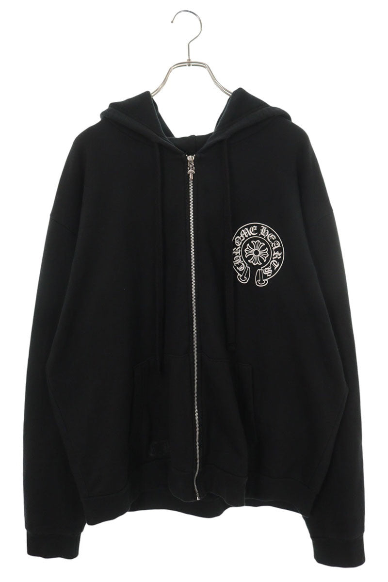 Chrome Hearts Tokyo Ltd Back Horseshoe Hoodie Black Size L