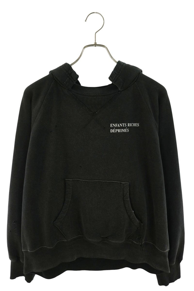 ENFANTS RICHES DEPRIMES Vintage Logo Hoodie Black Size M