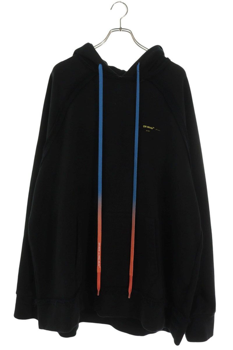 OFF-WHITE F19E30010 Back Logo Hoodie Black Size M