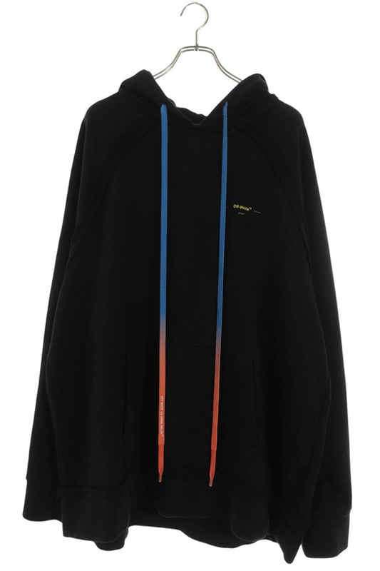 OFF-WHITE F19E30010 Back Logo Hoodie Black Size M