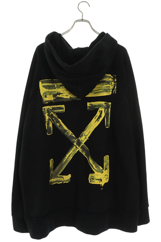 OFF-WHITE F19E30010 Back Logo Hoodie Black Size M
