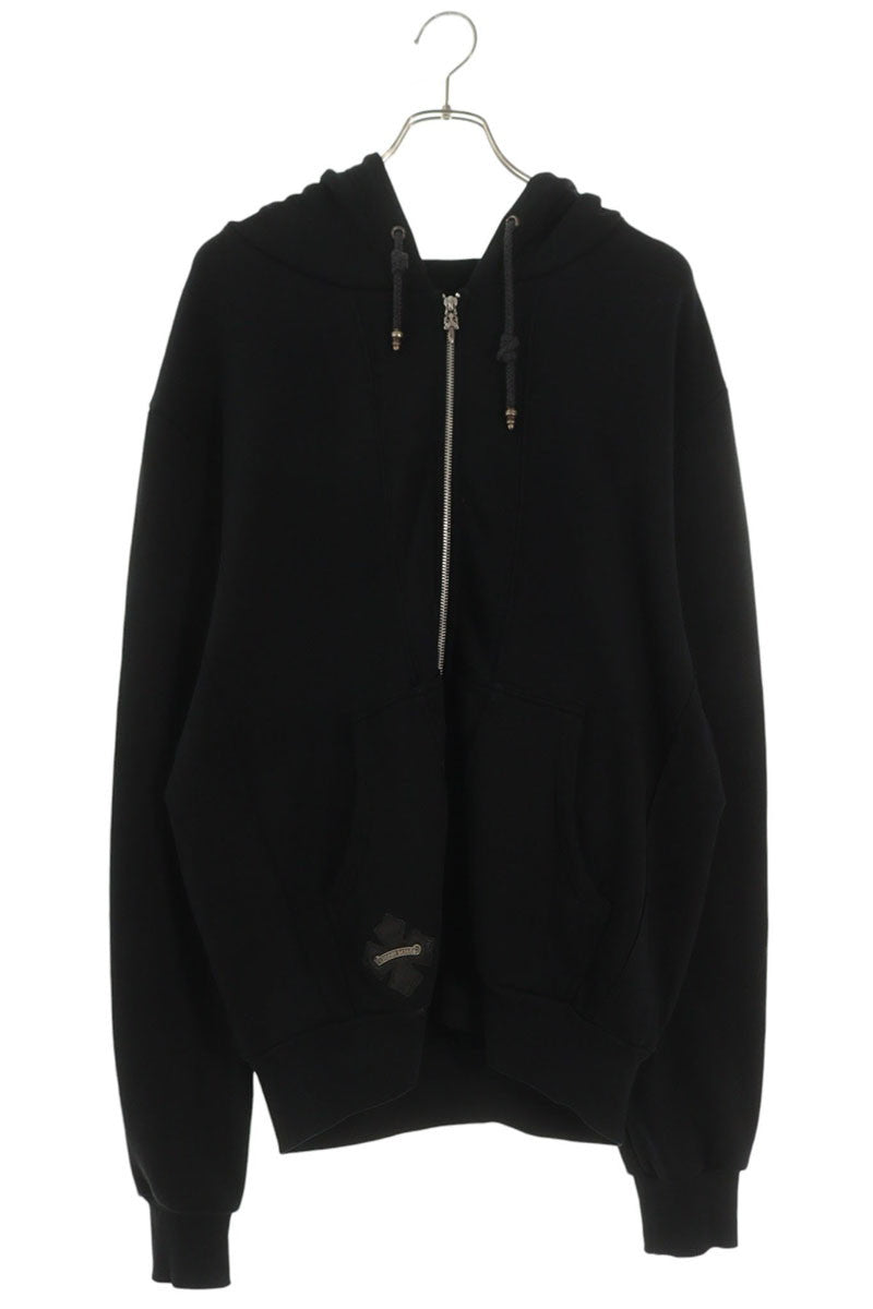 Chrome Hearts CH Plus Patch Dagger Zip Hoodie Black Size M