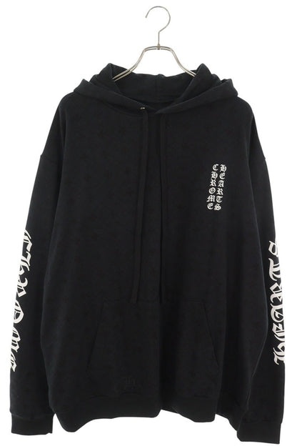 Chrome Hearts CH Plus AOP Pullover Hoodie Black Size XL
