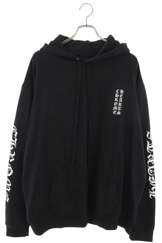 Chrome Hearts CH Plus AOP Pullover Hoodie Black Size XL
