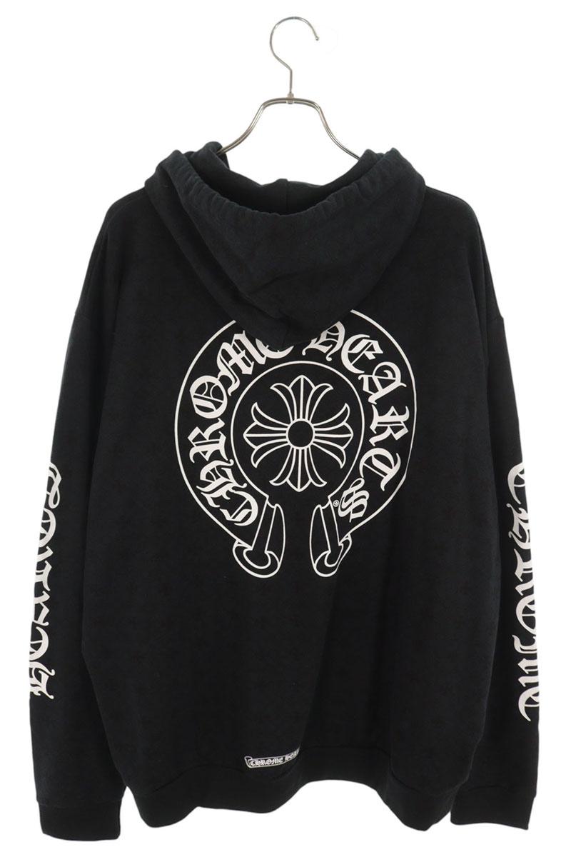 Chrome Hearts CH Plus AOP Pullover Hoodie Black Size XL