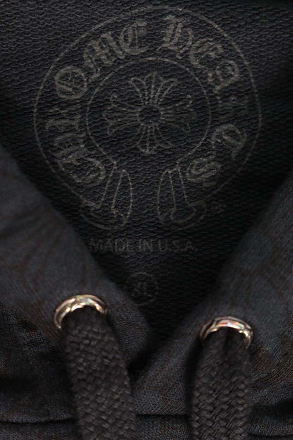 Chrome Hearts CH Plus AOP Pullover Hoodie Black Size XL