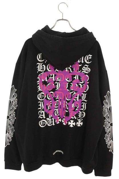 Chrome Hearts Dagger Eye Chart Hoodie Black Size XXL