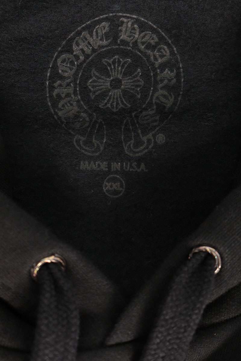 Chrome Hearts Dagger Eye Chart Hoodie Black Size XXL