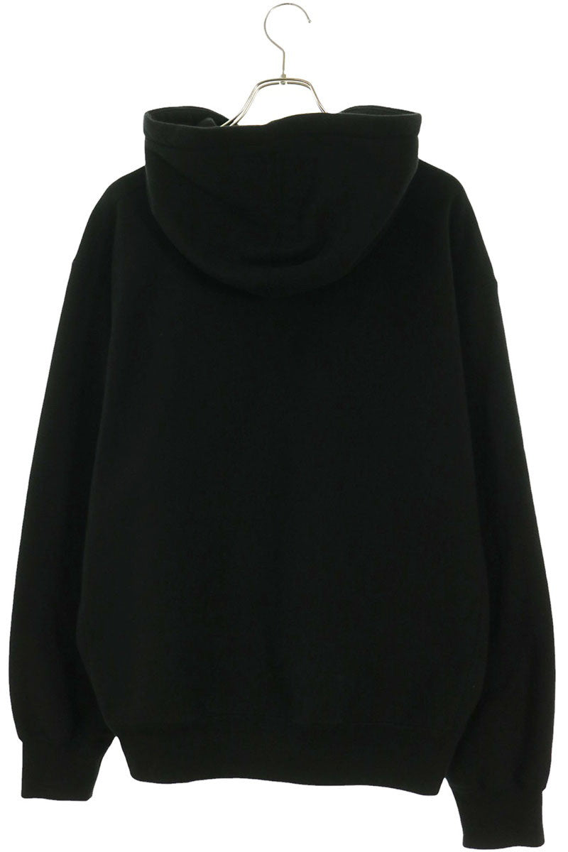 SUPREME 23AW Raised Script Hooded Sweatshirt Black Size M
