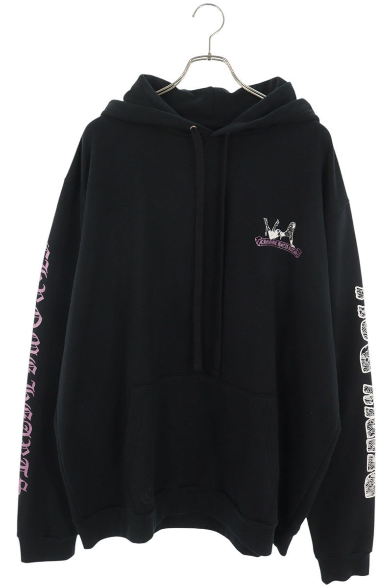 Chrome Hearts DEADLY DOLL Back Print Hoodie Black Size XL