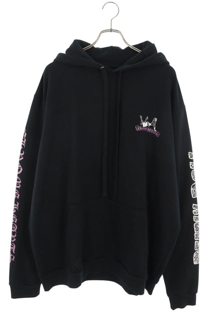 Chrome Hearts DEADLY DOLL Back Print Hoodie Black Size XL