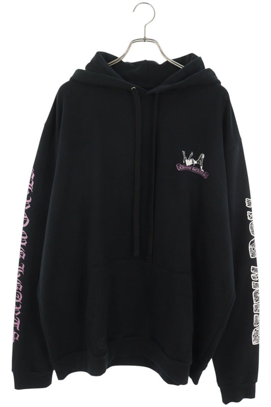 Chrome Hearts DEADLY DOLL Back Print Hoodie Black Size XL