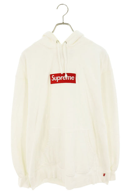 SUPREME 21AW Box Logo Hoodie White Red Size L