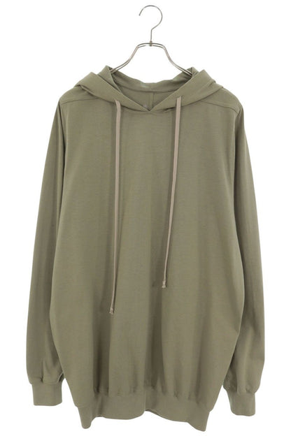 Rick Owens Drawstring Pullover Hoodie Green Size M