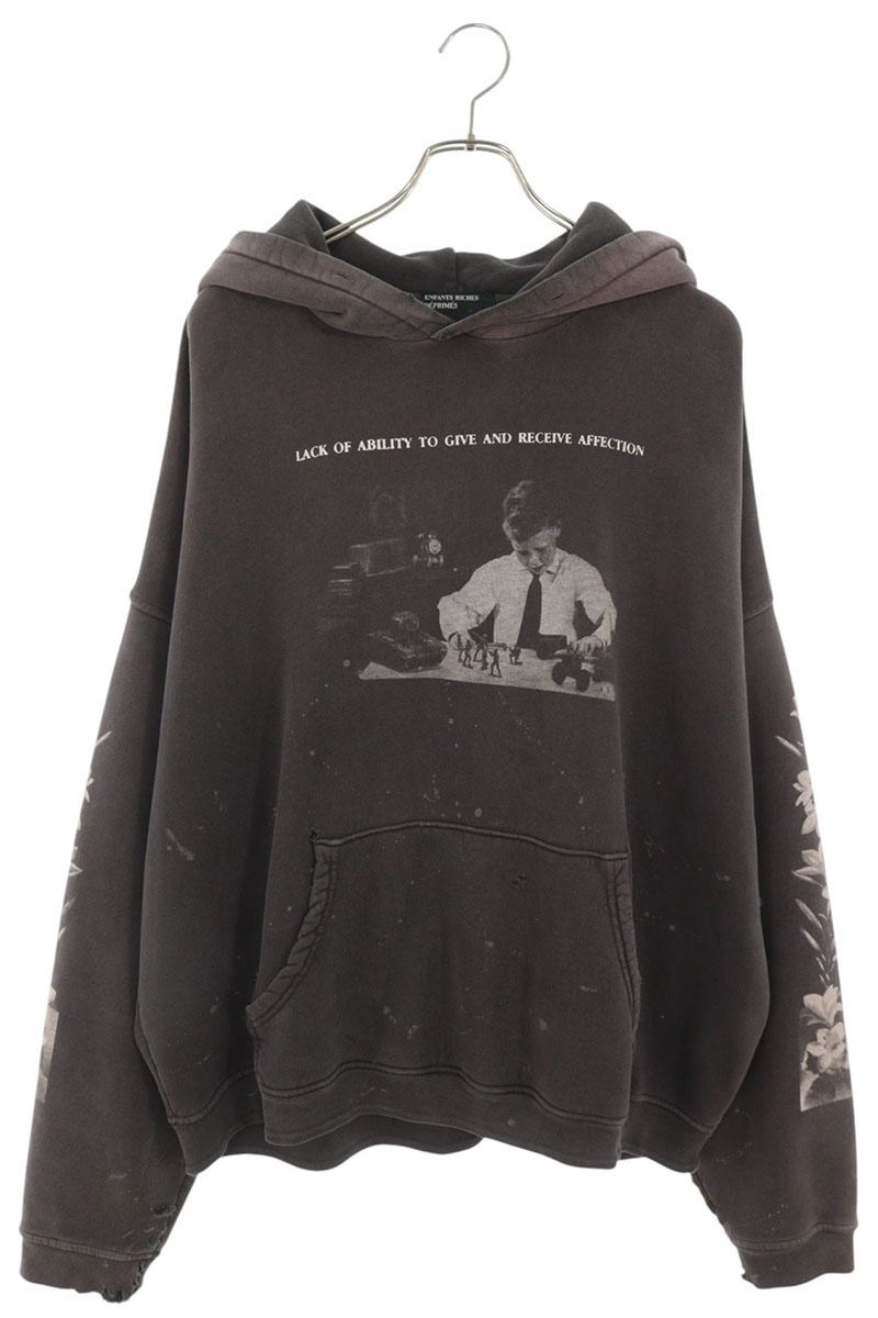 ENFANTS RICHES DEPRIMES HEAD AGAINST Hoodie Black Size XL