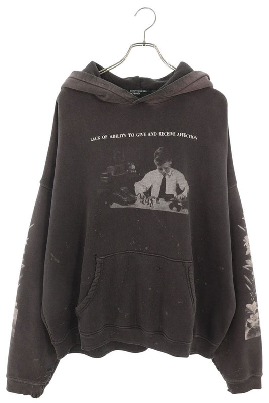 ENFANTS RICHES DEPRIMES HEAD AGAINST Hoodie Black Size XL