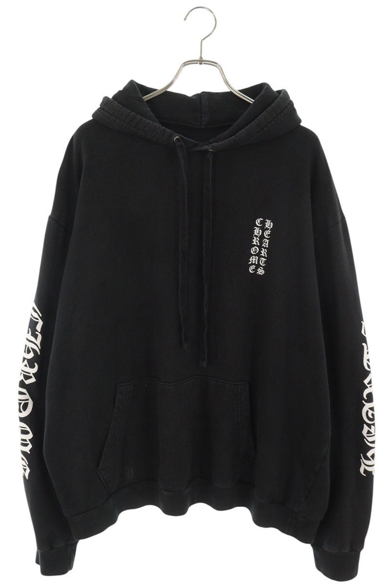 Chrome Hearts Sleeve Logo Print Hoodie Black Size XL