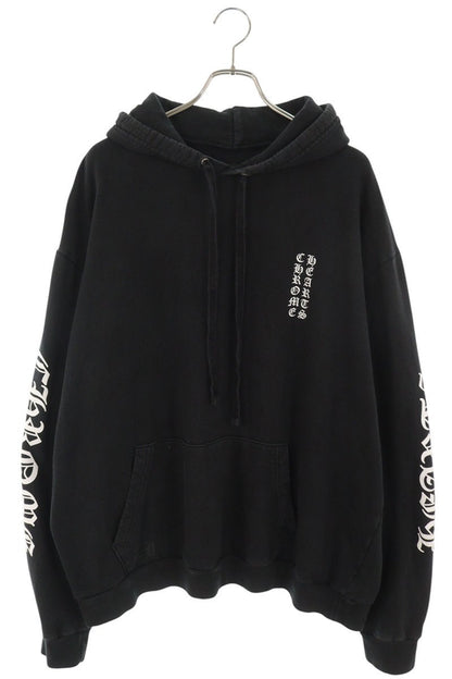 Chrome Hearts Sleeve Logo Print Hoodie Black Size XL