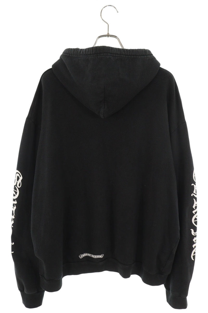 Chrome Hearts Sleeve Logo Print Hoodie Black Size XL