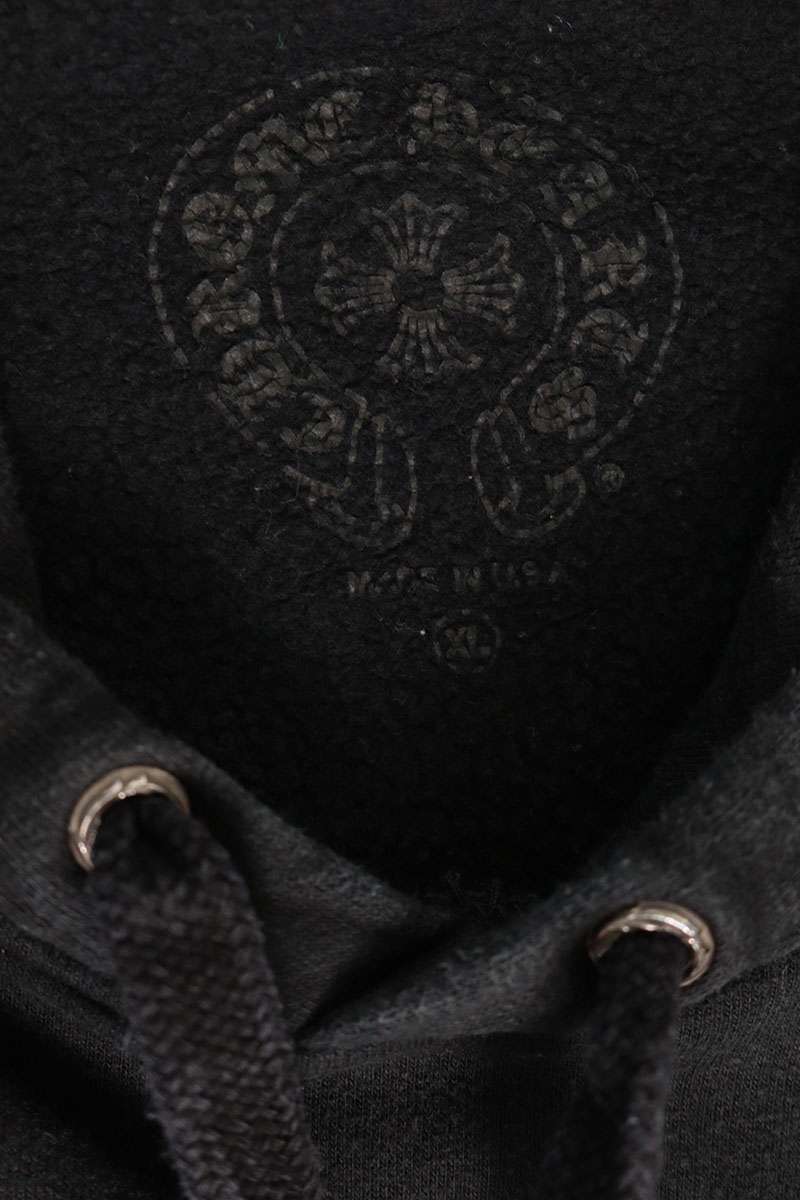 Chrome Hearts Sleeve Logo Print Hoodie Black Size XL