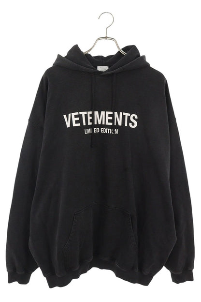 VETEMENTS Limited Edition Logo Hoodie Black Size XS