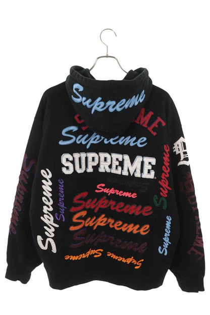 SUPREME 21AW Multi Logo Hoodie Black Size L