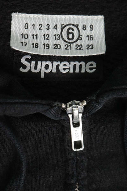 SUPREME x MM6 26SS Box Logo Zip Up Hoodie Black Size S
