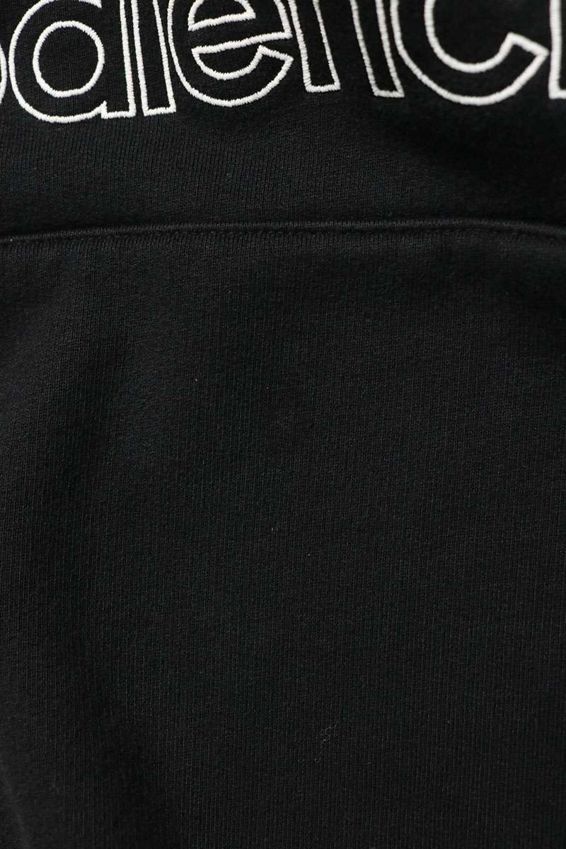 BALENCIAGA Front Logo Oversized Hoodie Black Size 1