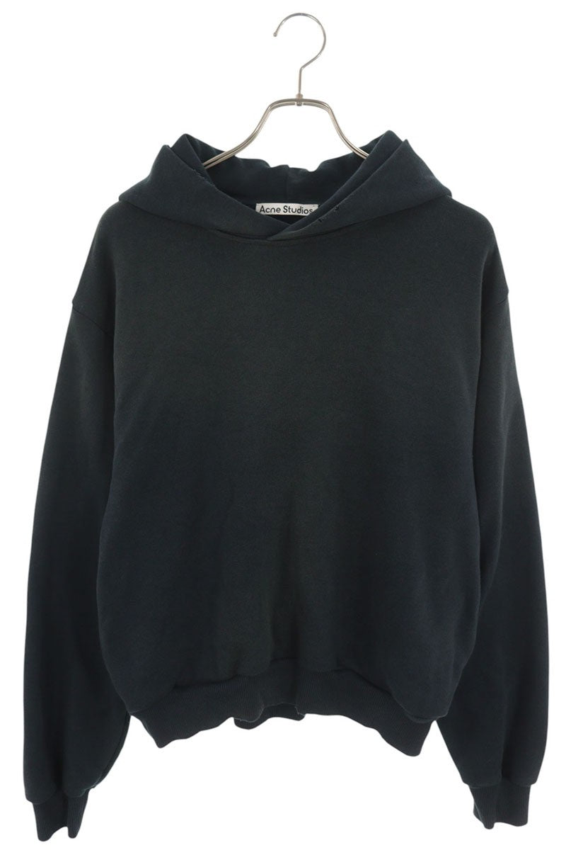 ACNE STUDIOS Vintage Back Logo Print Hoodie Black Size XXS