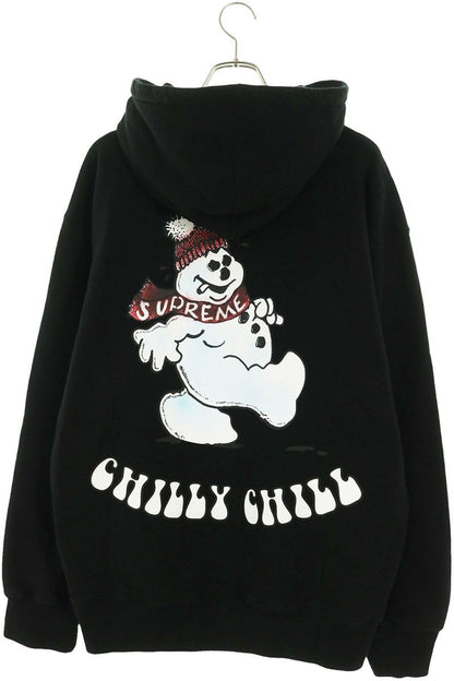 SUPREME 21AW Snowman Hoodie Black Size XL