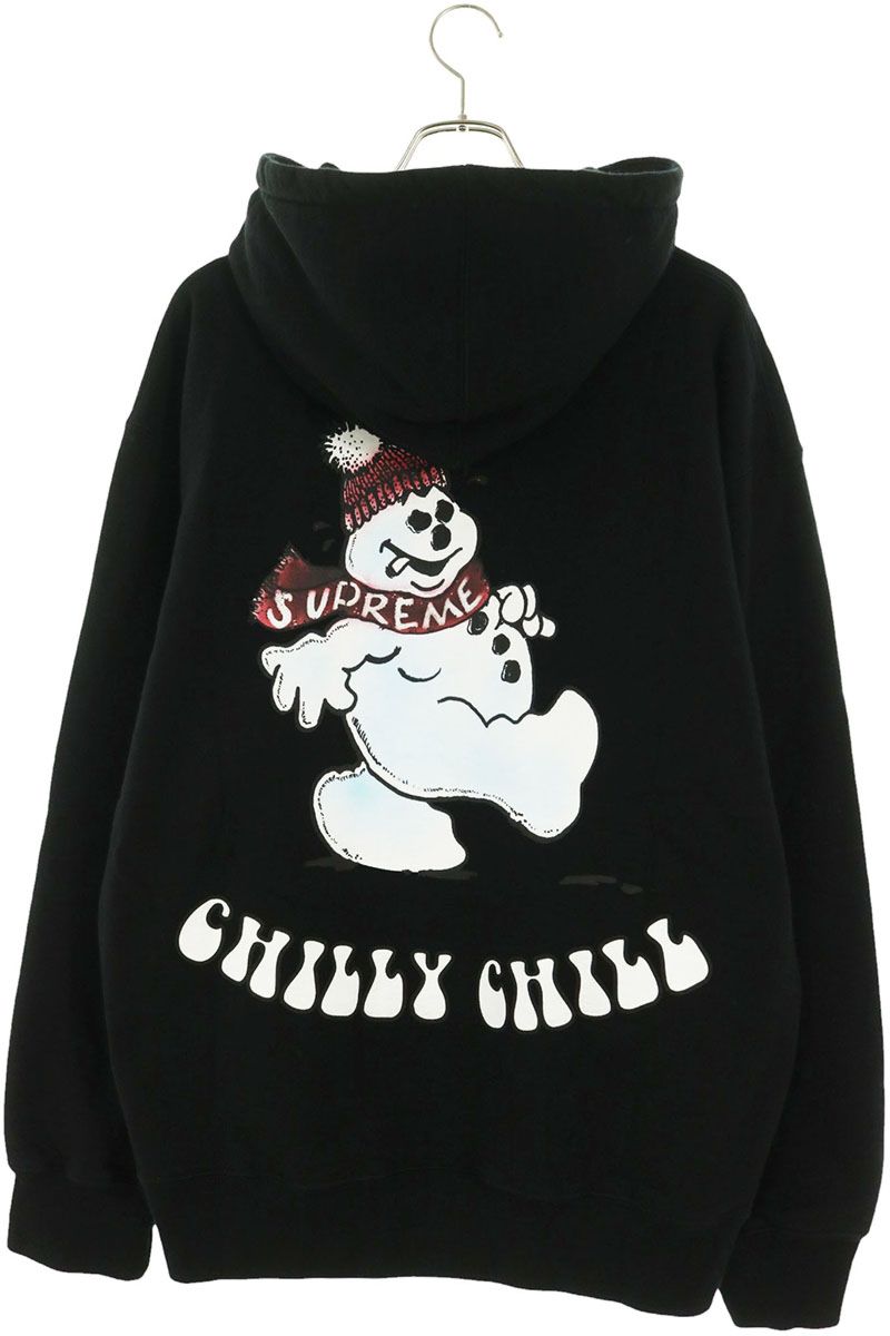SUPREME 21AW Snowman Hoodie Black Size XL