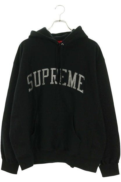 SUPREME 23SS Glitter Arc Hooded Sweatshirt Black Size L