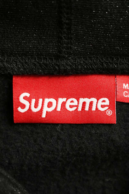 SUPREME 23SS Glitter Arc Hooded Sweatshirt Black Size L