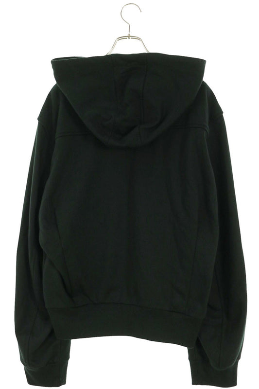 DRIES VAN NOTEN 26SS Loose Fit Double Zip Dark Green Hoodie Size M