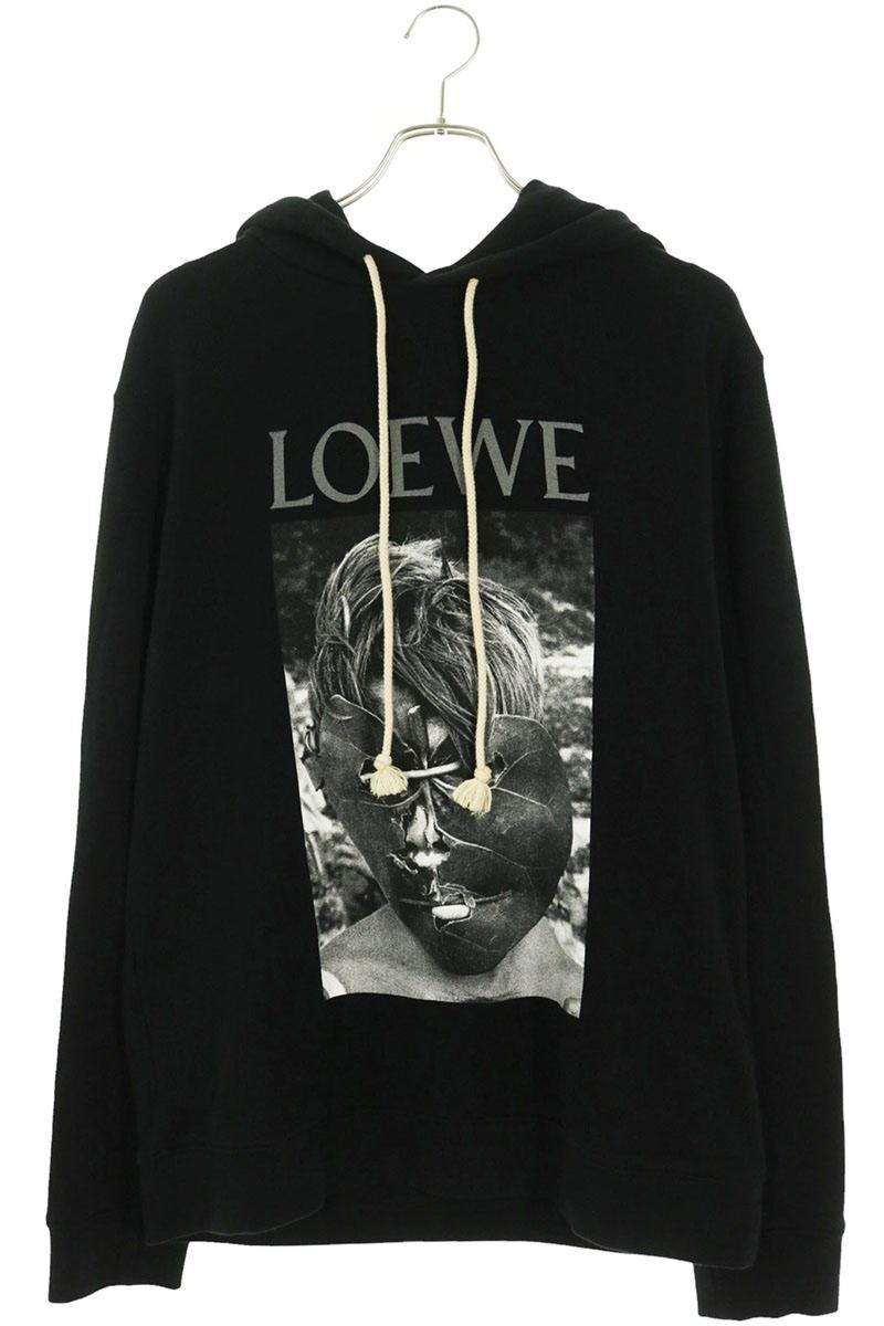 LOEWE 20SS Ken Heyman Print Hoodie Black Size L