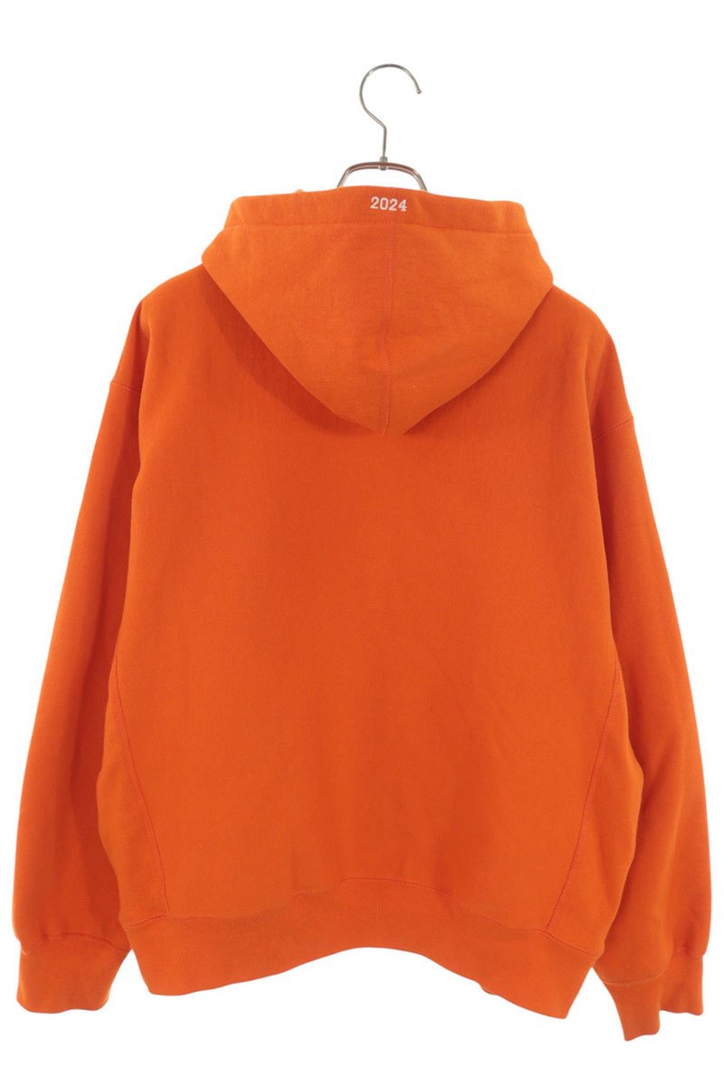SUPREME 24AW Box Logo Hooded Sweatshirt Orange Size M