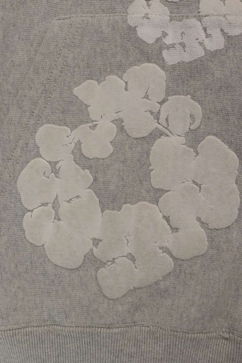 READYMADE x DENIM TEARS Flower Print Logo Hoodie Gray Size M